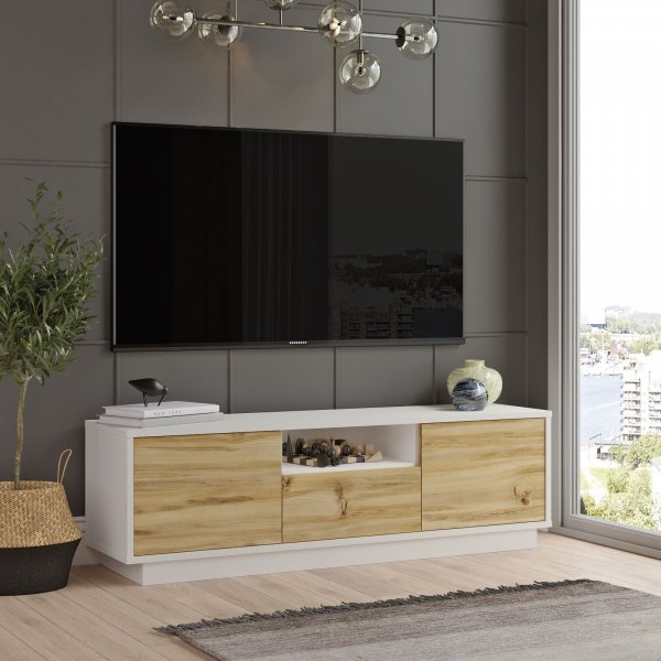 Luvio TV-bnk 3 - Ek/vit