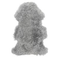 Frizzy långhårigt fårskinn - Ljusgrå Frizzy långhårigt fårskinn - Ljusgrå