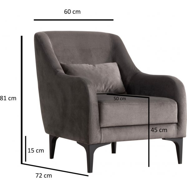 Astana fåtölj - Antracit Astana fåtölj - Antracit