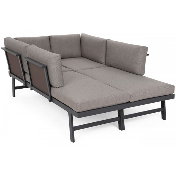 Modulsoffa Porto med bord - Gr�/taupe
