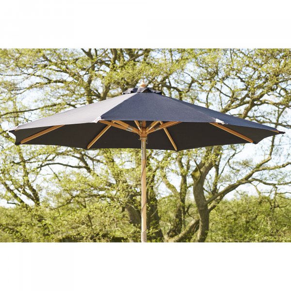 Austin parasoll Ø300 cm - Svart / Trä Austin parasoll Ø300 cm - Svart / Trä