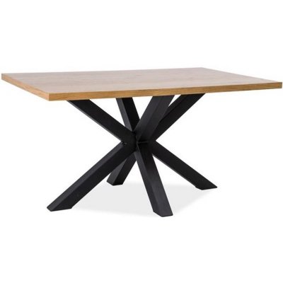 Finley 180x90 cm matbord - Ek/svart