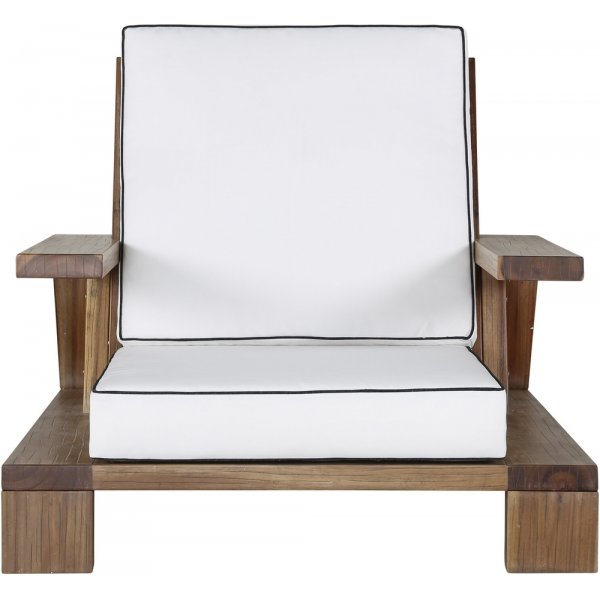 Fauteuil Daria - Marron/Blanc Fauteuil Daria - Marron/Blanc