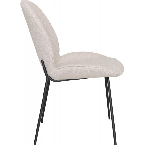 Chaise de salle à manger Olivia - Bouclé beige Chaise de salle à manger Olivia - Bouclé beige