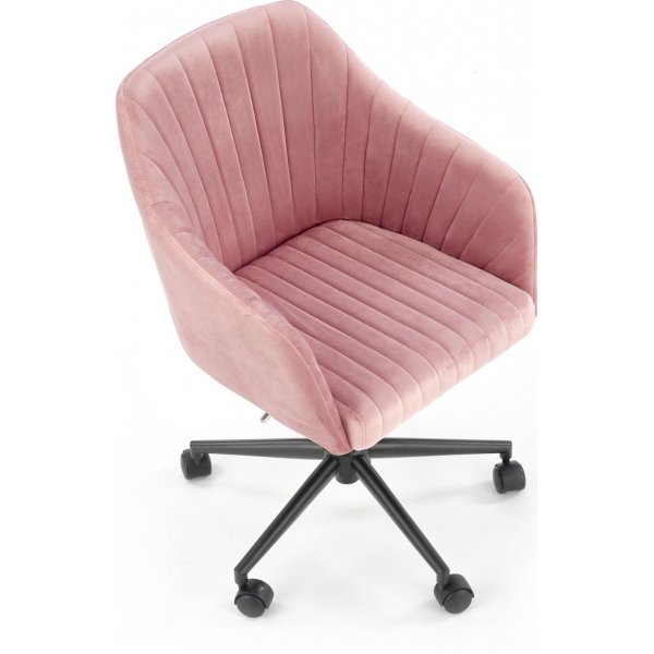 Chaise de bureau Intonaco - Velours rose Chaise de bureau Intonaco - Velours rose