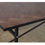 Revel matbord 200 cm - Svart / Brunbetsad ek
