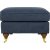 Howard Watford Deluxe fotpall - Blå + Textilskydd för möbler Howard Watford Deluxe fotpall - Blå + Textilskydd för möbler