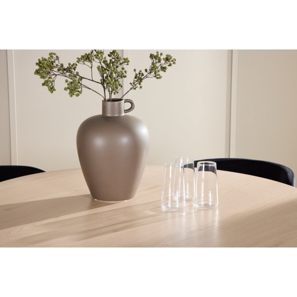 Matbord Flora med 4 st Edina stolar - Svart/whitewash Matbord Flora med 4 st Edina stolar - Svart/whitewash