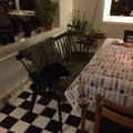 Kundbild Linköping Pinnsoffa kökssoffa - Svart: Passade perfekt in i vårt kök!
