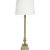 Linn bordslampa - Vit/guld - 62 cm