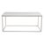 Accent rektangulärt soffbord i marmor 110 cm - Vit marmor