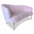 Snckan 3-sits soffa - Rosa sammet / Krom