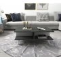 Isabell soffbord 90 x 50 cm - Vit/antracit