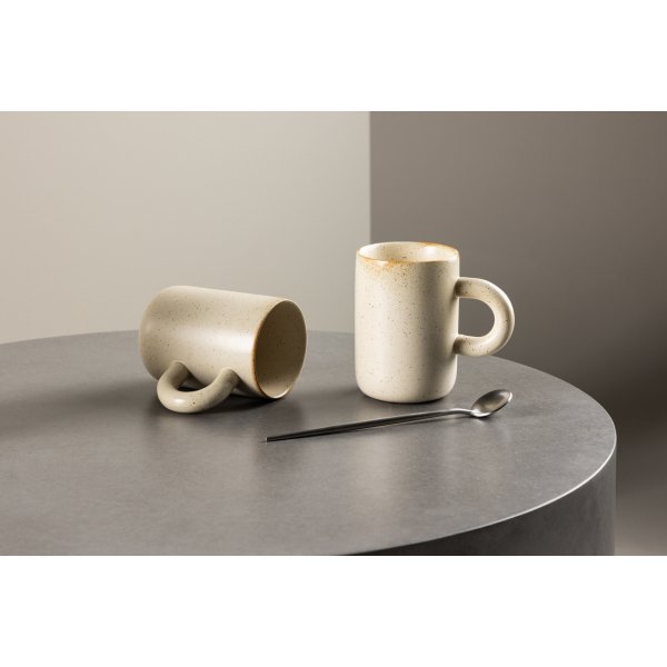 Active kaffekopp 7 cm - Beige/Svart