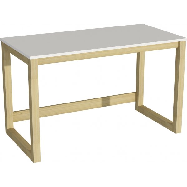 Tone skrivbord 120x60 cm - Vit/furu