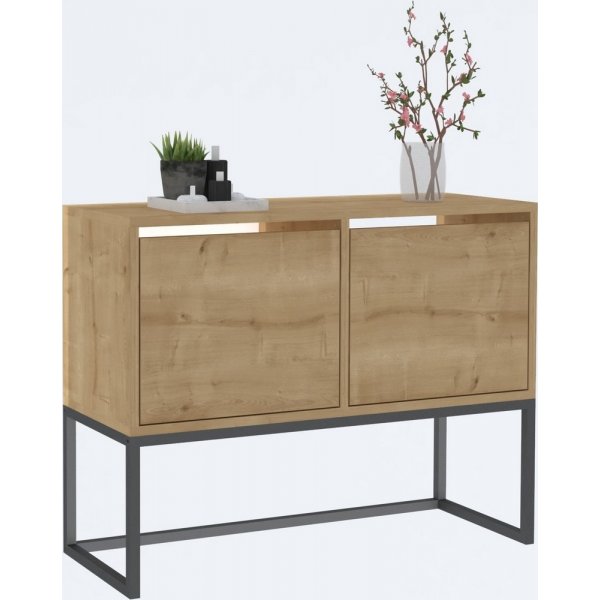 Zermat consoletafel 90 x 34 cm - Saffier eik