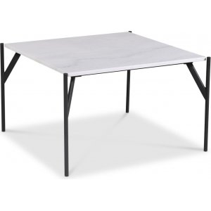 Accent soffbord 75 - Vit marmor / Svart Accent soffbord 75 - Vit marmor / Svart