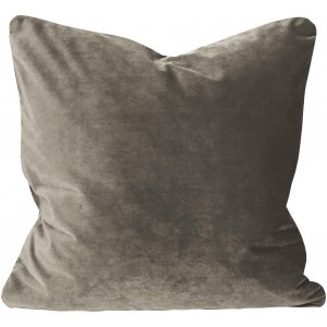 Housse de coussin Elise - Velours Nougat