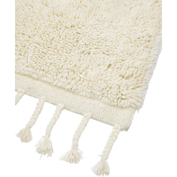 Tapis en laine Uma - Blanc cass