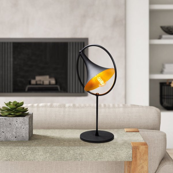 Namur bordslampa - Svart/guld