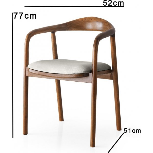 Padre matstol - Ljusgrå Padre matstol - Ljusgrå