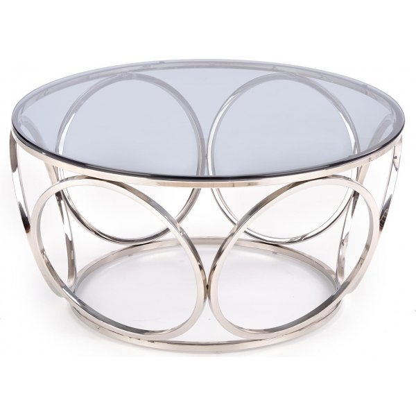 Table basse Harlow Ø80 cm - Chromé Table basse Harlow Ø80 cm - Chromé