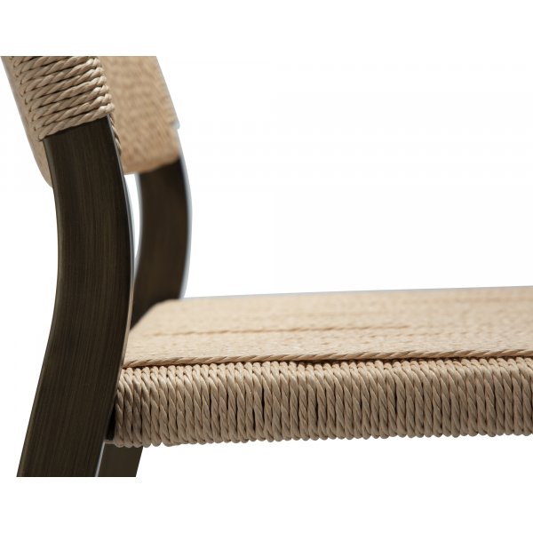 Chaise de salle à manger Loop - Beige/laiton antique Chaise de salle à manger Loop - Beige/laiton antique