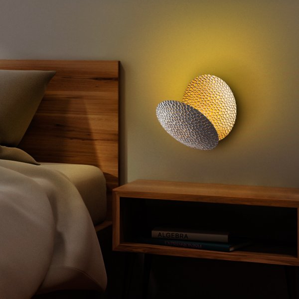 Yosma wandlamp - Zilver/goud