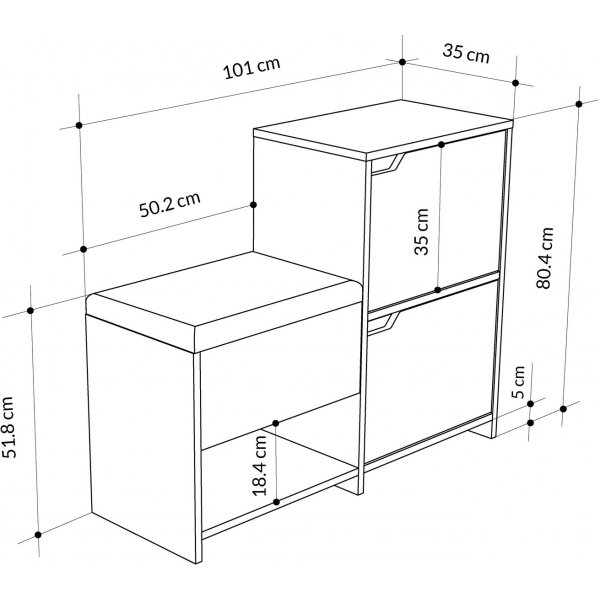 Banc d'entre Haven - Blanc