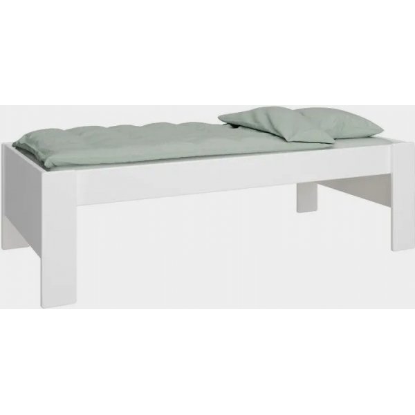 Voor kinderen eenpersoonsbed 90 x 200 cm - Zuiver wit