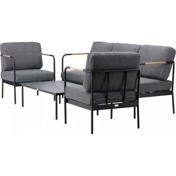 Pehnna loungegrupp - Svart/mörkgrå Pehnna loungegrupp - Svart/mörkgrå