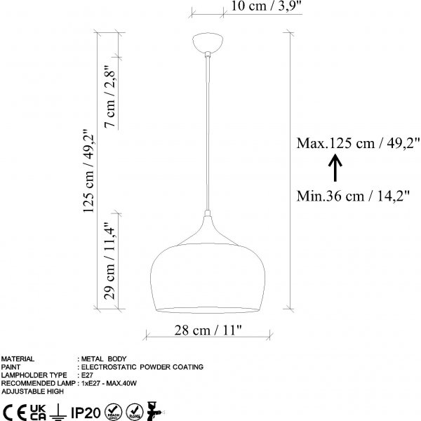 Plafonnier Patine - Vintage