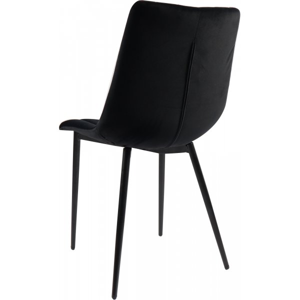 Stol i svart sammet - Kayla