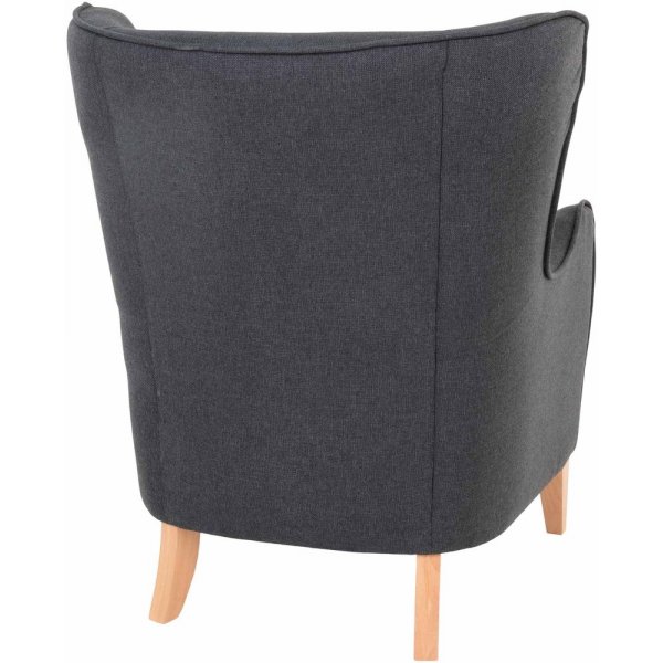 Campo Fåtölj - Mörkgrå/bok Campo Fåtölj - Mörkgrå/bok