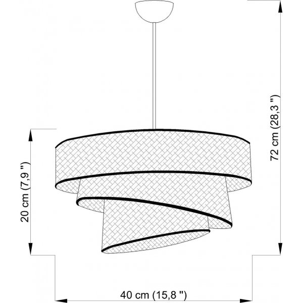 Couper taklampa - Beige/guld Couper taklampa - Beige/guld