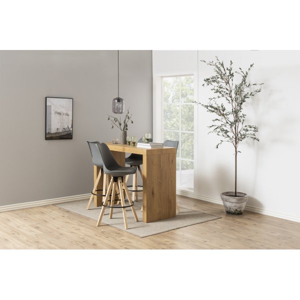 Dima barstol - Gr PU/gummitr