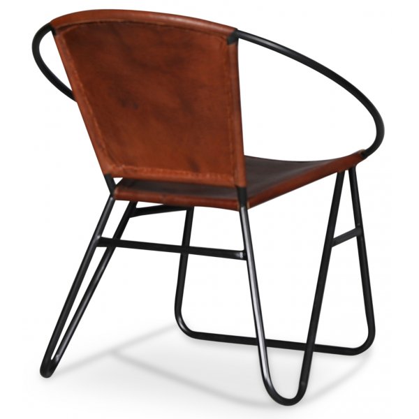 Fåtölj Melissa i brunt läder + Fläckborttagare för möbler Fåtölj Melissa i brunt läder + Fläckborttagare för möbler