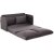 Canap convertible 2 places XL Saga - Gris