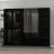 Cavolo garderob 225x52x210 cm - Antracit/svart
