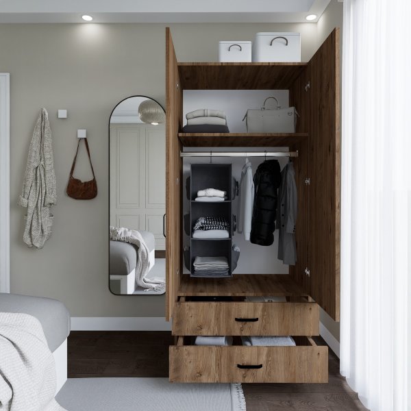 Yaman garderob 80 x 47 x 182 cm - Furu