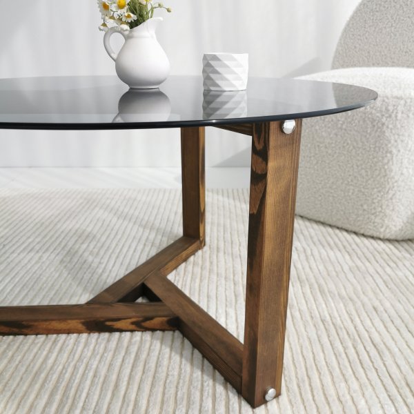 Miro soffbord Ø75 cm - Fume Miro soffbord Ø75 cm - Fume