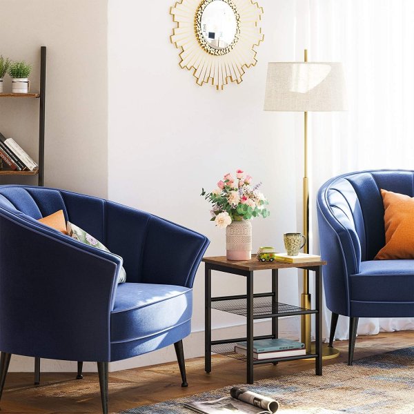 Table d'appoint Ebbot 40 x 40 cm - Marron/noir Table d'appoint Ebbot 40 x 40 cm - Marron/noir