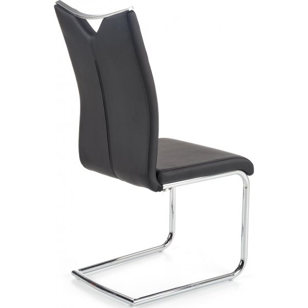 Chaise Annmarie - Noir/chrome Chaise Annmarie - Noir/chrome