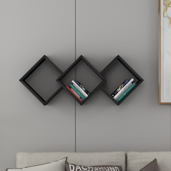 Glaxy vägghylla - Svart Glaxy vägghylla - Svart