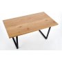 Gentofte matbord 160 cm - Ek/svart