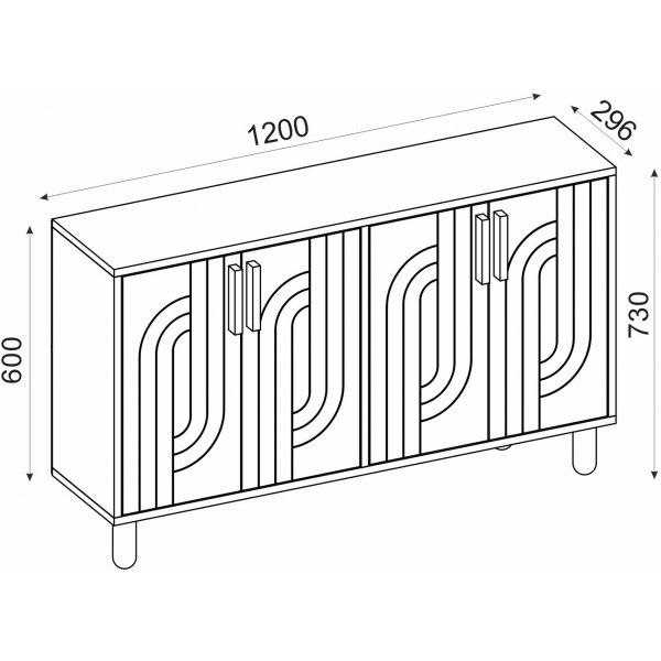 Rodney skänk - Vit Rodney skänk - Vit
