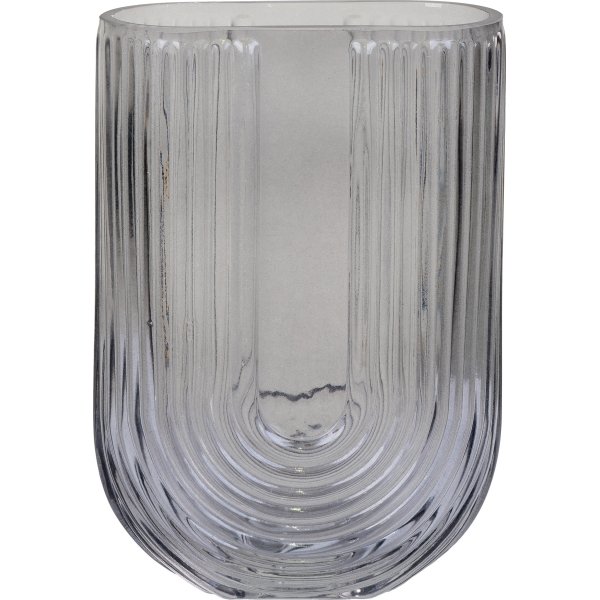 Bloemenvaas - Gerookt glas