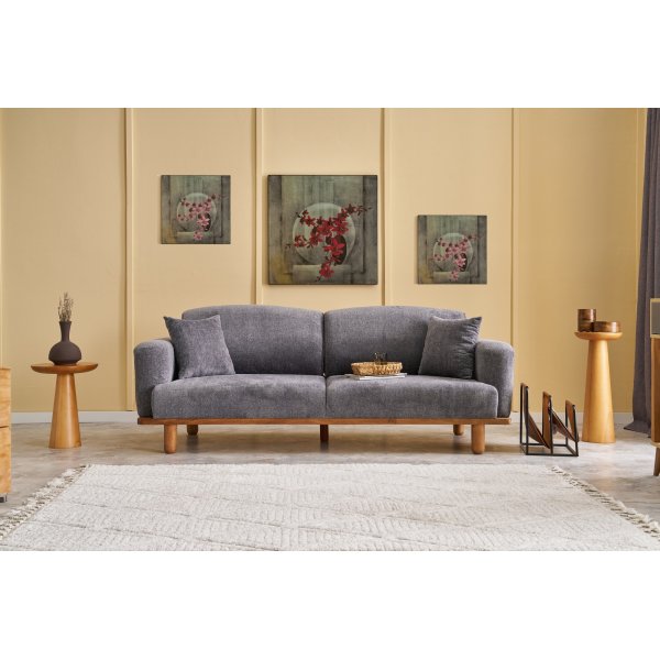 Canapé 3 places Reims - Gris Canapé 3 places Reims - Gris