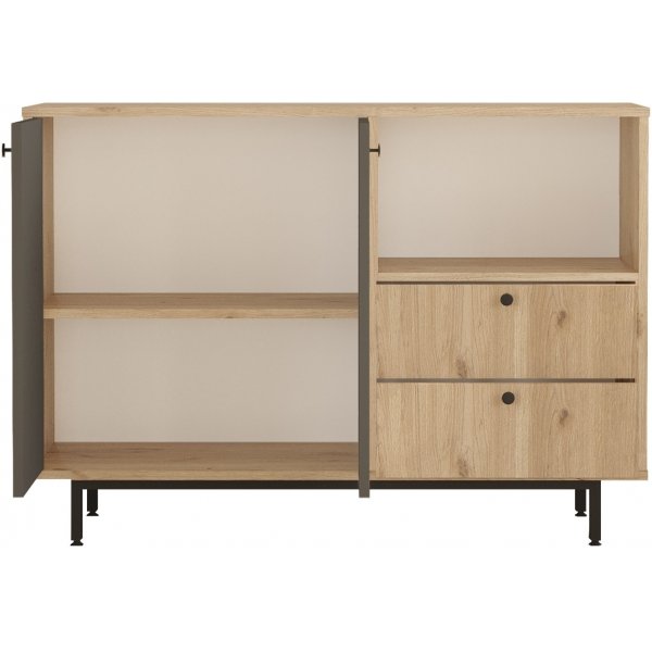 Armoire de cuisine Royce 2 - Chêne/anthracite Armoire de cuisine Royce 2 - Chêne/anthracite