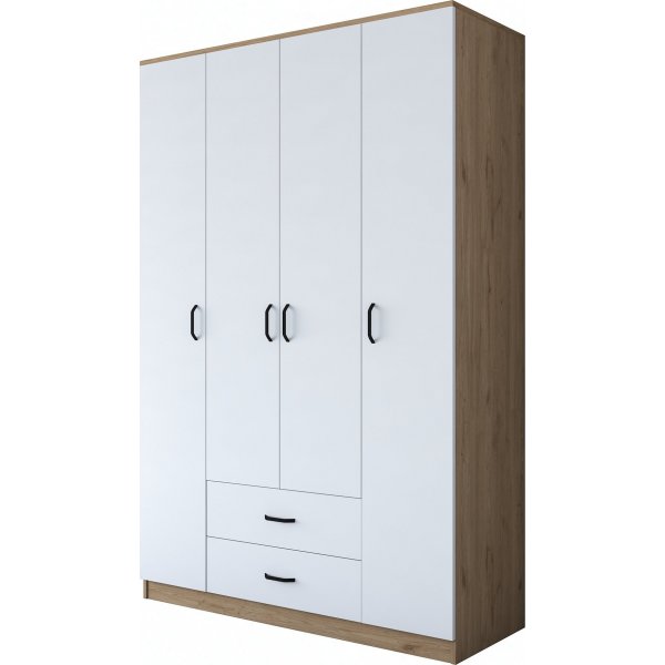 Baden garderob 12 - Valnöt/vit Baden garderob 12 - Valnöt/vit